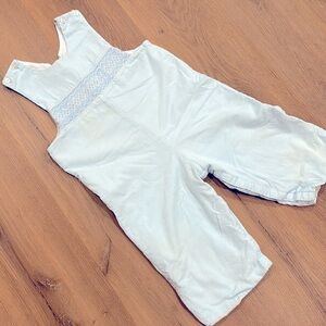 24 mo blue corduroy Petit Bebe romper soft blue boys